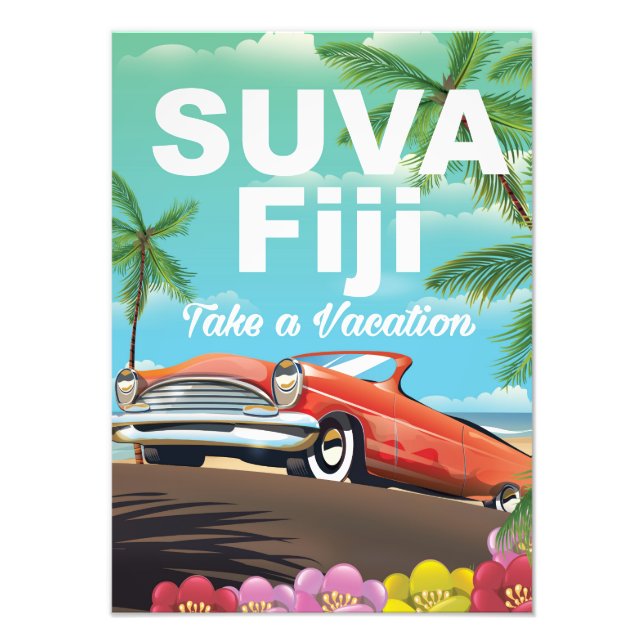 Foto Suva, poster de vacaciones de Fiji (Frente)