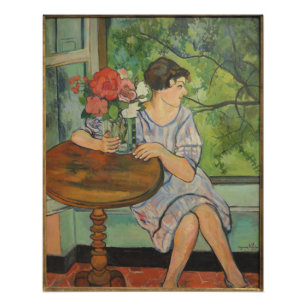 Foto Suzanne Valadon joven Chica frente a una ventana