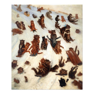 Foto Tabby Toboggan Club de Louis William Wain