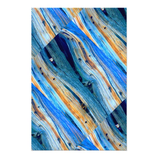 Foto tablero de granero azul templado (Frente)