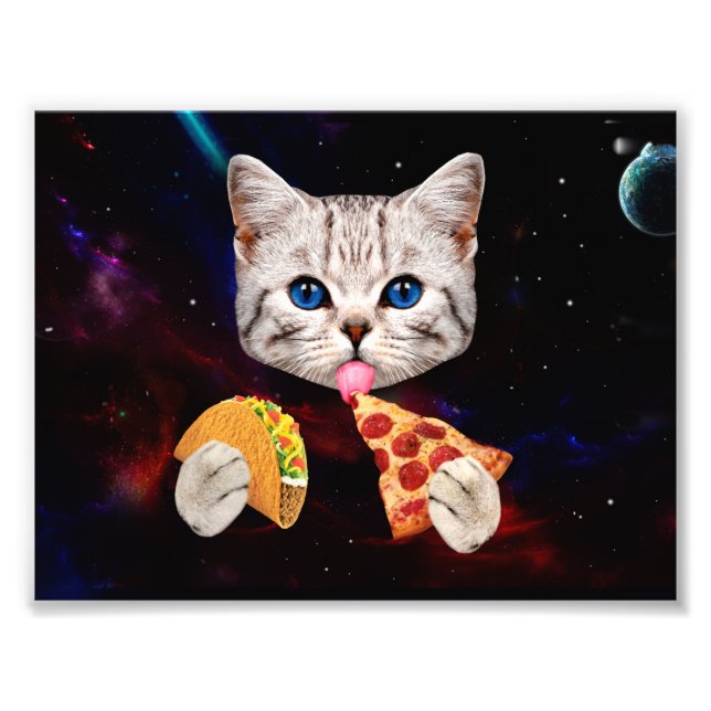 Foto Taco, gato y pizza (Frente)