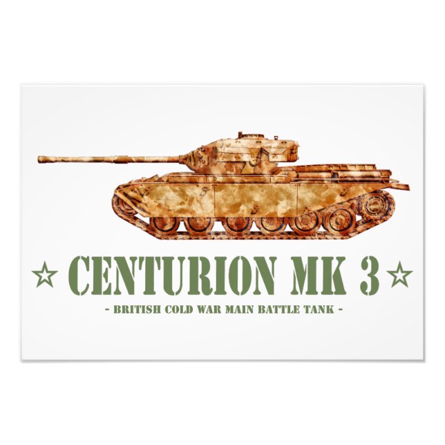 Foto Tanque Centurion MK 3 Carro de combate británico d (Frente)