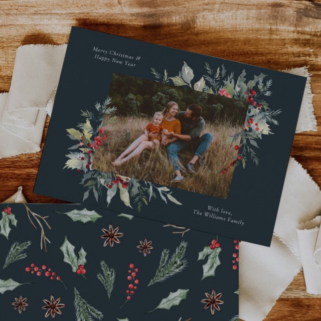 Foto: Tarjeta Botánica de Navidad de Merry (Subido por el creador)