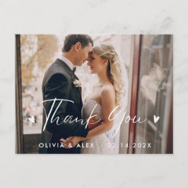 Foto Tarjeta de Agradecimiento de Boda