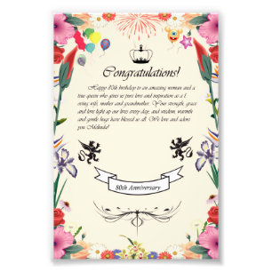 Foto Tarjeta de felicitación por su cumpleaños número 8