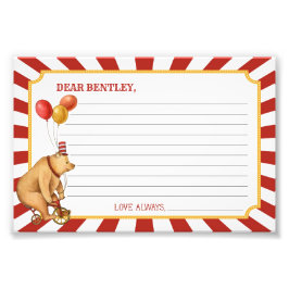 Foto Tarjeta de la cápsula del tiempo del circo para el