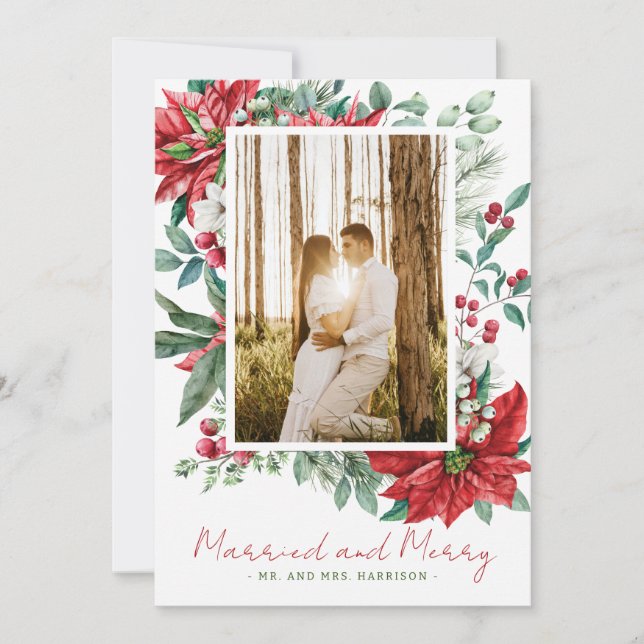 Foto: Tarjeta de Navidades casados y feriados (Anverso)