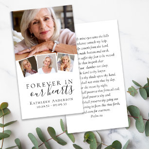 Foto Tarjeta de oración funeraria para siempre en