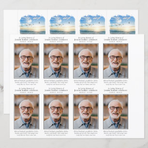 Foto Tarjeta de plegaria funeraria 4.25x2.5 pulgad