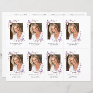 Foto Tarjeta de plegaria funeraria 4.25x2.5 pulgad