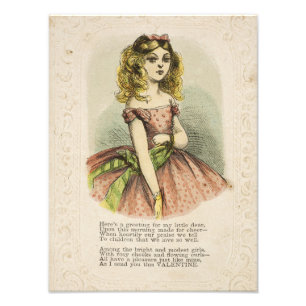 Foto Tarjeta del Día de San Valentín Romántico Retro, s