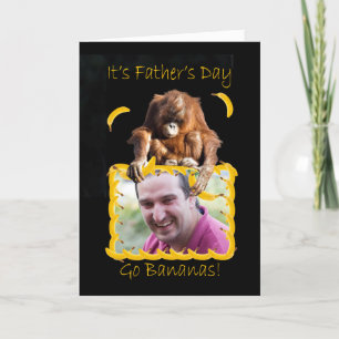 Foto tarjeta del Día del Padre con un orang utan