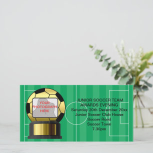 Foto Tarjeta fotográfica de invitación a un partid