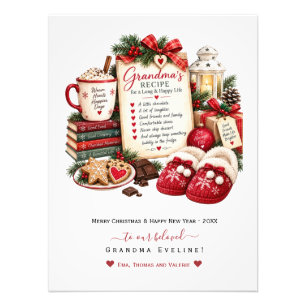Foto Tarjeta personalizada de Navidad y Año Nuevo para 