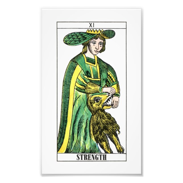 Foto Tarjeta Tarot de fuerza (Frente)