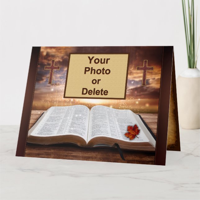 Foto, tarjetas cristianas, tarjetas de agradecimie (Anverso)