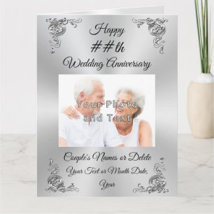 FOTO: Tarjetas de aniversario de Boda personalizad