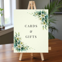 Tarjetas Florales de Valle de Lirio Verde Salvia R