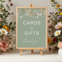 Tarjetas y regalos Flor silvestre Sage Green Baby 