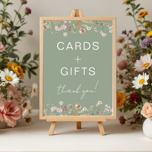 Foto Tarjetas y regalos Flor silvestre Sage Green Baby