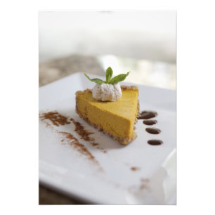 Foto Tarta de queso de calabaza