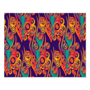 Foto Tattoo Pattern Art - llamas y círculos