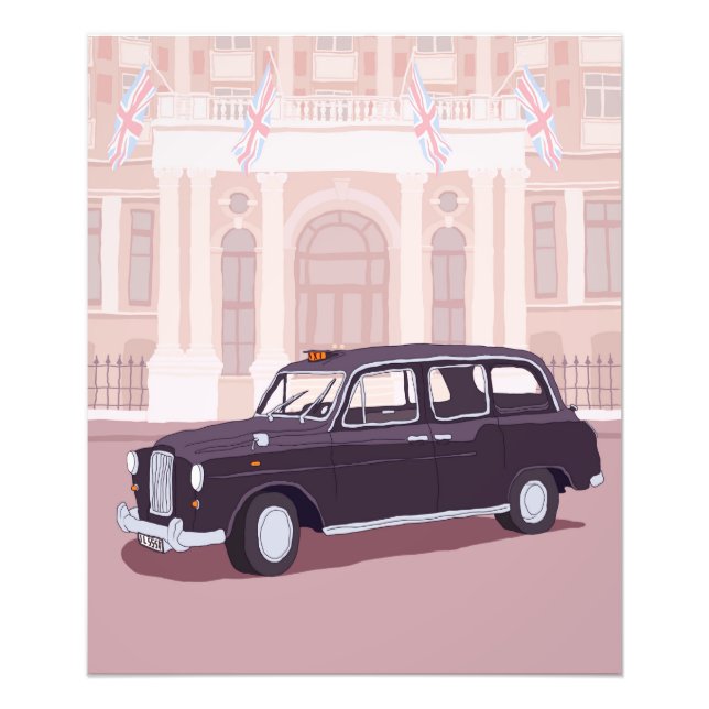 Foto taxi negro londres (Frente)