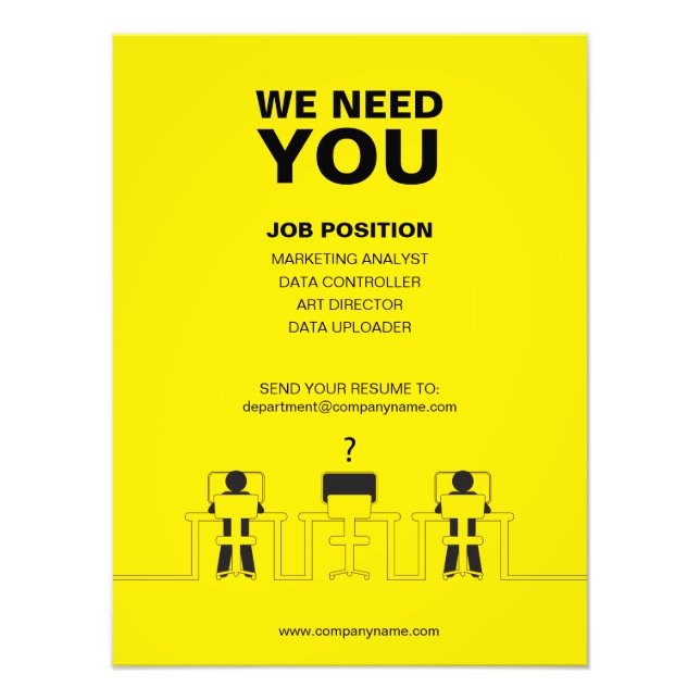 Foto Te Necesitamos | Vacantes de empleo de fondo amari (Frente)
