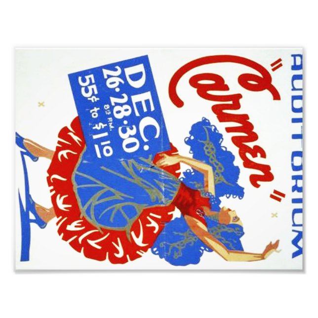 Foto Teatro musical "Carmen" Poster de WPA (Frente)