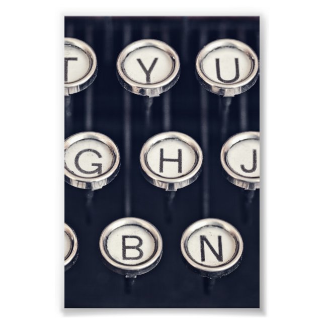 Foto Teclas de máquina de escribir antiguas (Frente)