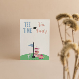 Foto Tee Time o Tea Fiesta Invitación Poster