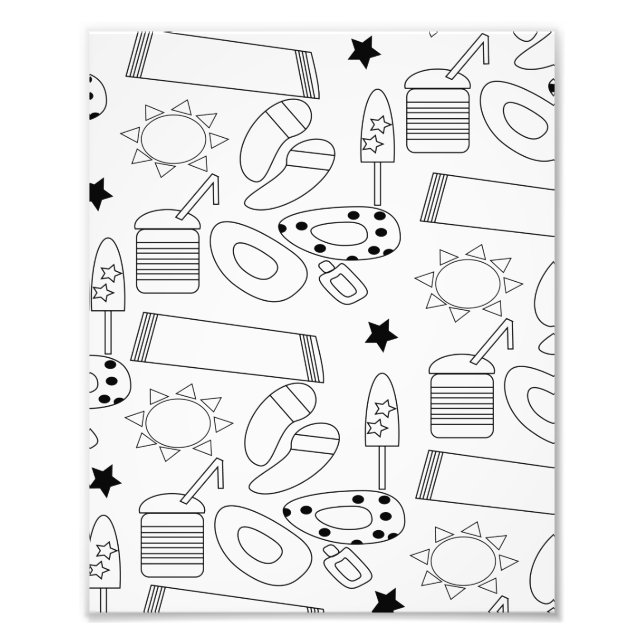 Foto Tema de la playa de Mat en verano (Frente)