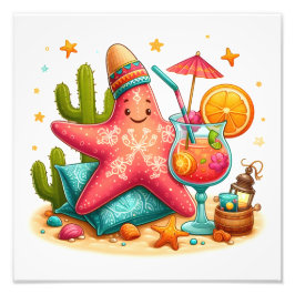 Foto Tema Starfish Cocktail Beach