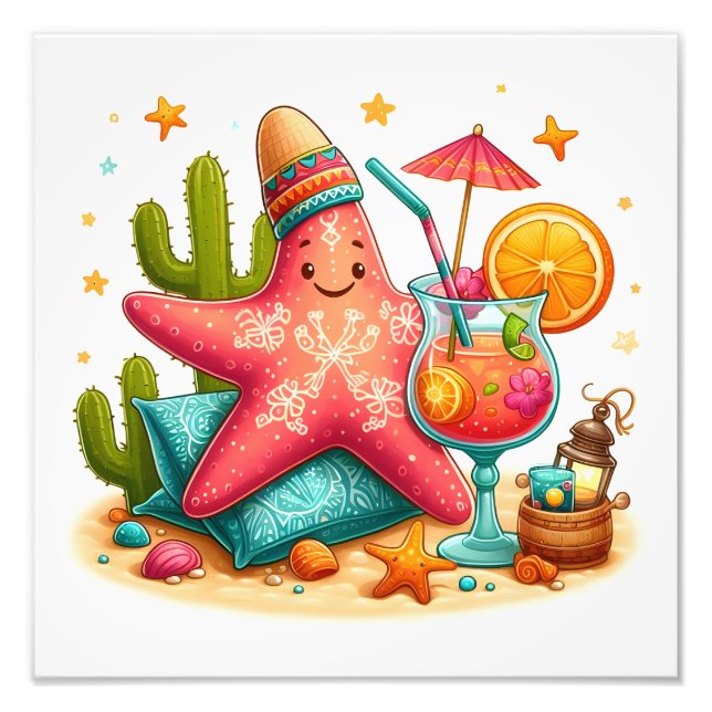 Foto Tema Starfish Cocktail Beach (Frente)
