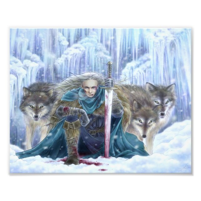Foto Tempest of Ice Fantasy Art Photo Print (Frente)