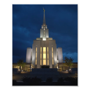 Foto Templo de Utah LDS (mormón) de la montaña de