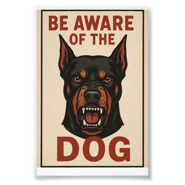 Foto Ten cuidado con el perro (Frente)
