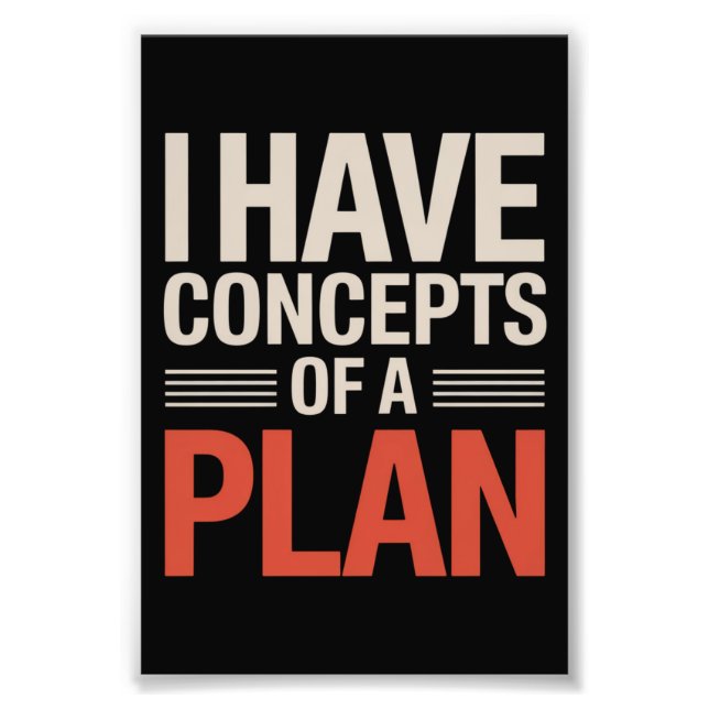 Foto Tengo un Concepto de un Plan (Frente)