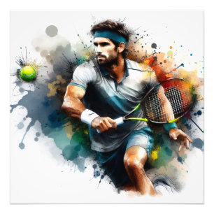 Foto Tennis Player in Action