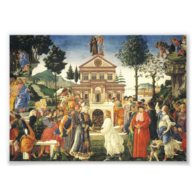 Foto Tentaciones de Cristo por Sandro Botticelli (Frente)