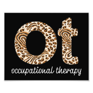Foto Terapia Ocupacional OT Estampado de Guepardo