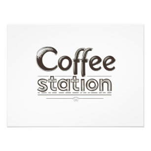 Foto Texto de la Estación de Café