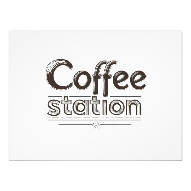 Foto Texto de la Estación de Café (Frente)
