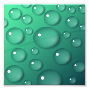 Foto Textura de gota de agua turquesa