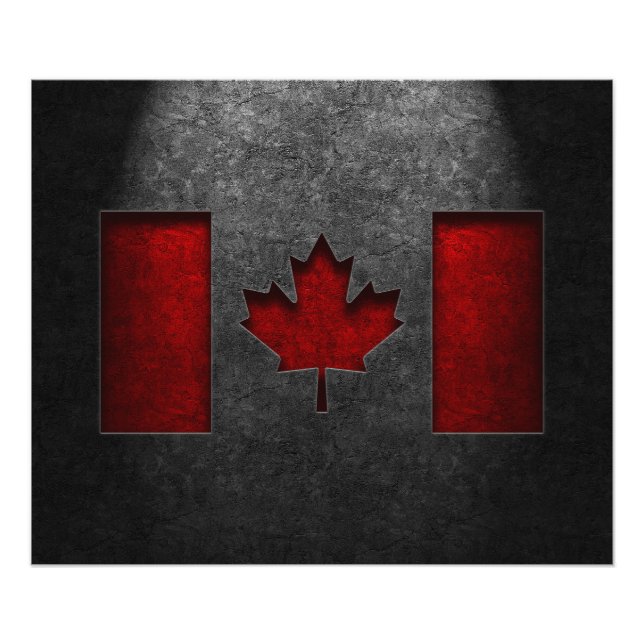 Foto Textura de piedra de la bandera de Canadá (Frente)