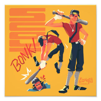 Foto TF2 Scout Bonk! impresión de arte medio