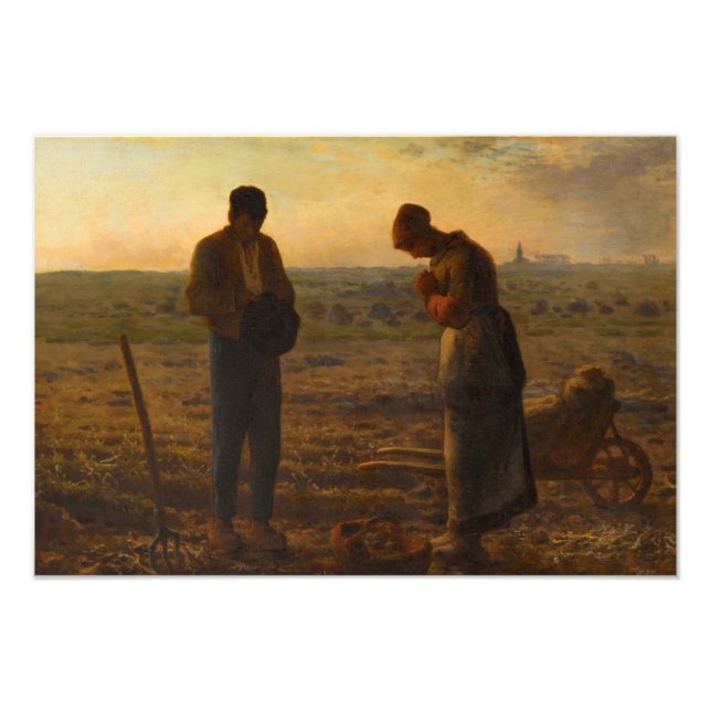 Foto The Angelus, 1857-1859 por Jean-Francois Millet (Frente)