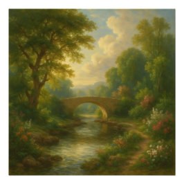Foto The Eternal Arch: Romantic Twilight Over the River