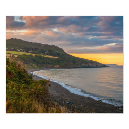Foto The Evening Glow of Greystones Coast