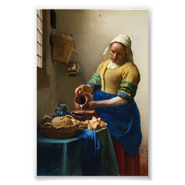 Foto The Milkmaid by Johannes Vermeer (Frente)